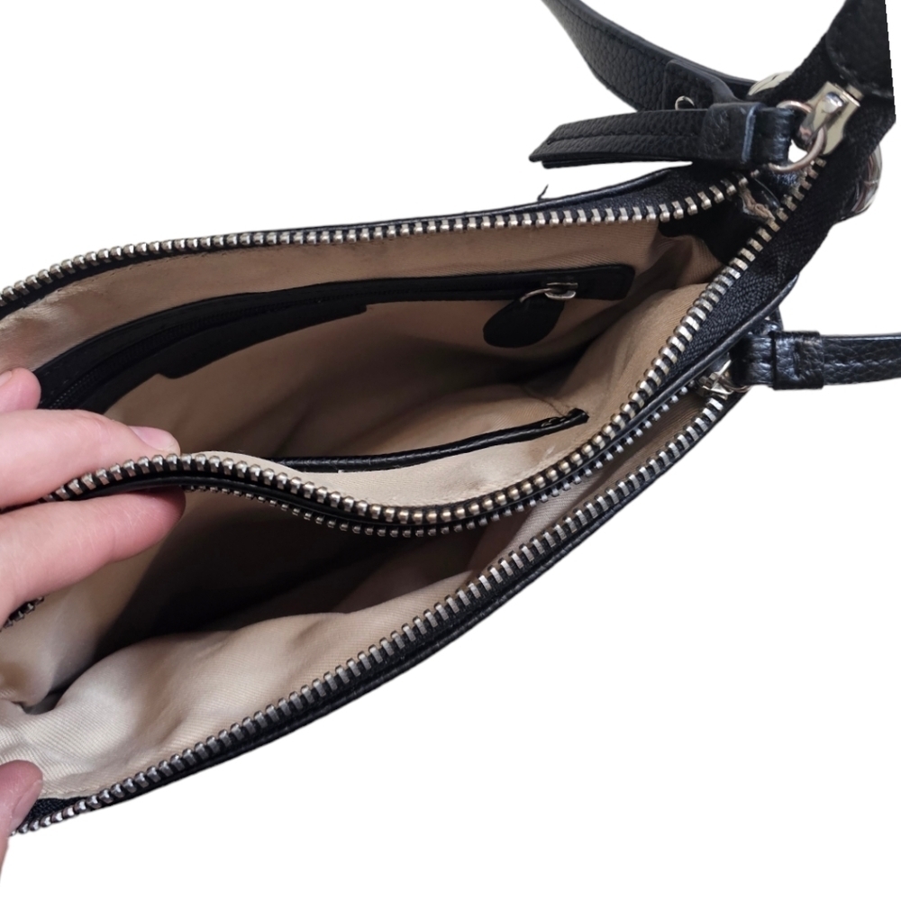 Dana Buchman black crossbody with adjustable strap. - Picture 5 of 5